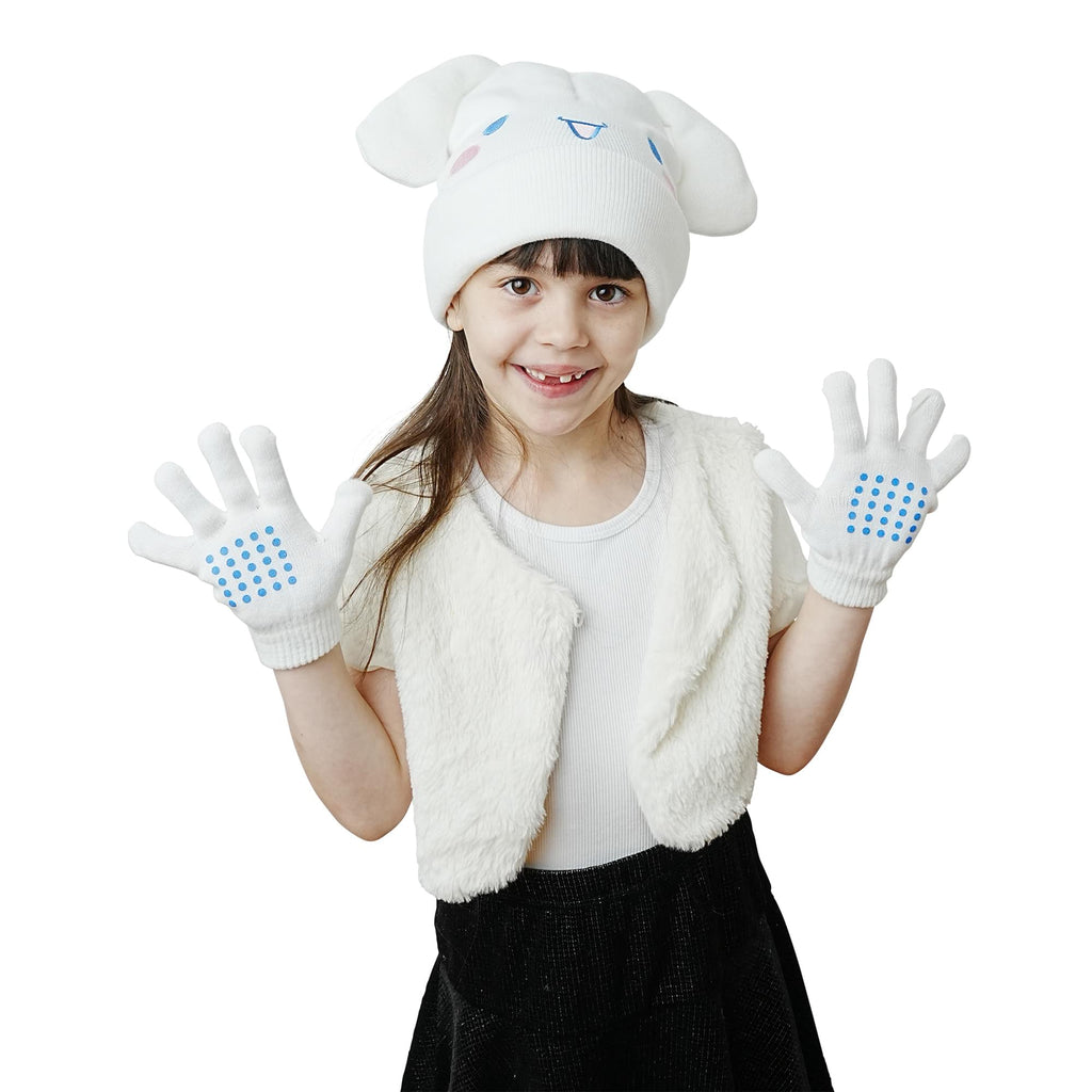Sanrio Hello Kitty & Friends Cinnamoroll Knit Beanie & Gloves Set