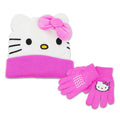 Sanrio Hello Kitty Knit Beanie and Gloves 2 Piece Set