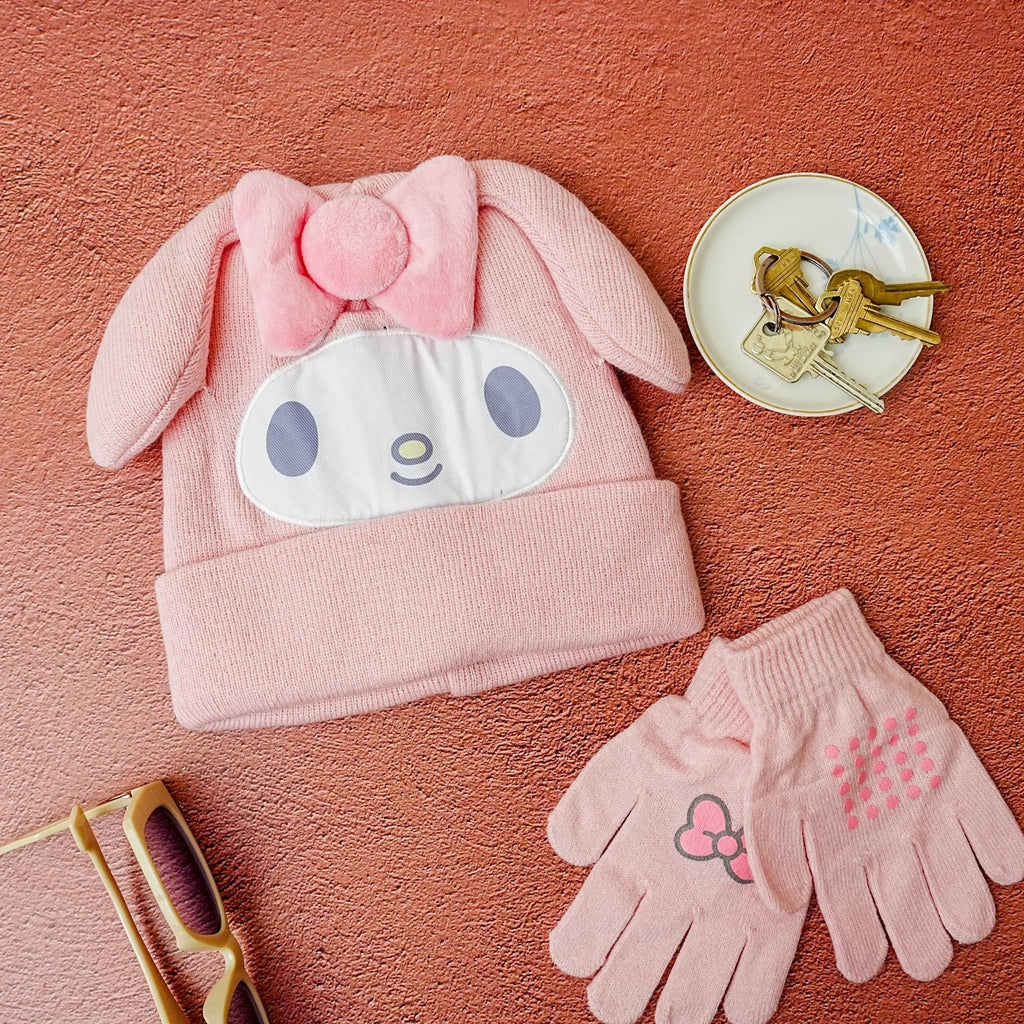 Sanrio Hello Kitty & Friends My Melody Knit Beanie & Gloves Set