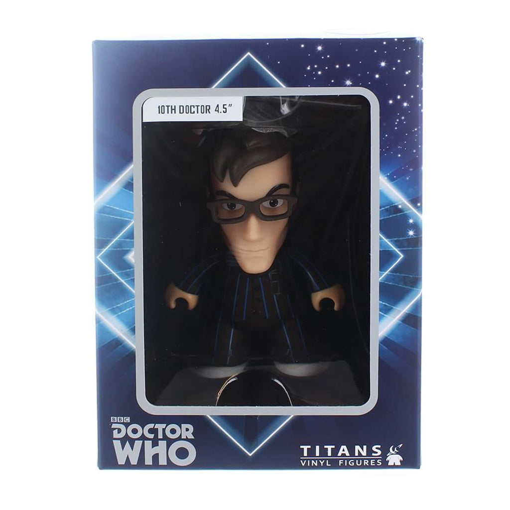 Doctor Who Titan 10th Doctor with Brown Pinstripe Suit 4.5" Vinyl Figure