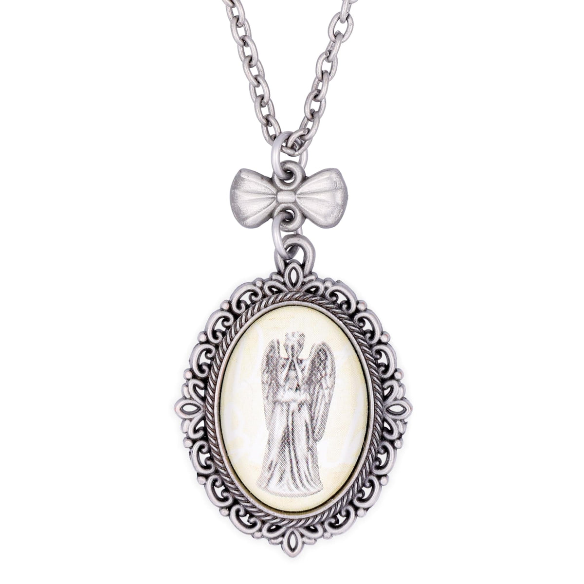 Doctor Who Weeping Angel Cameo Necklace