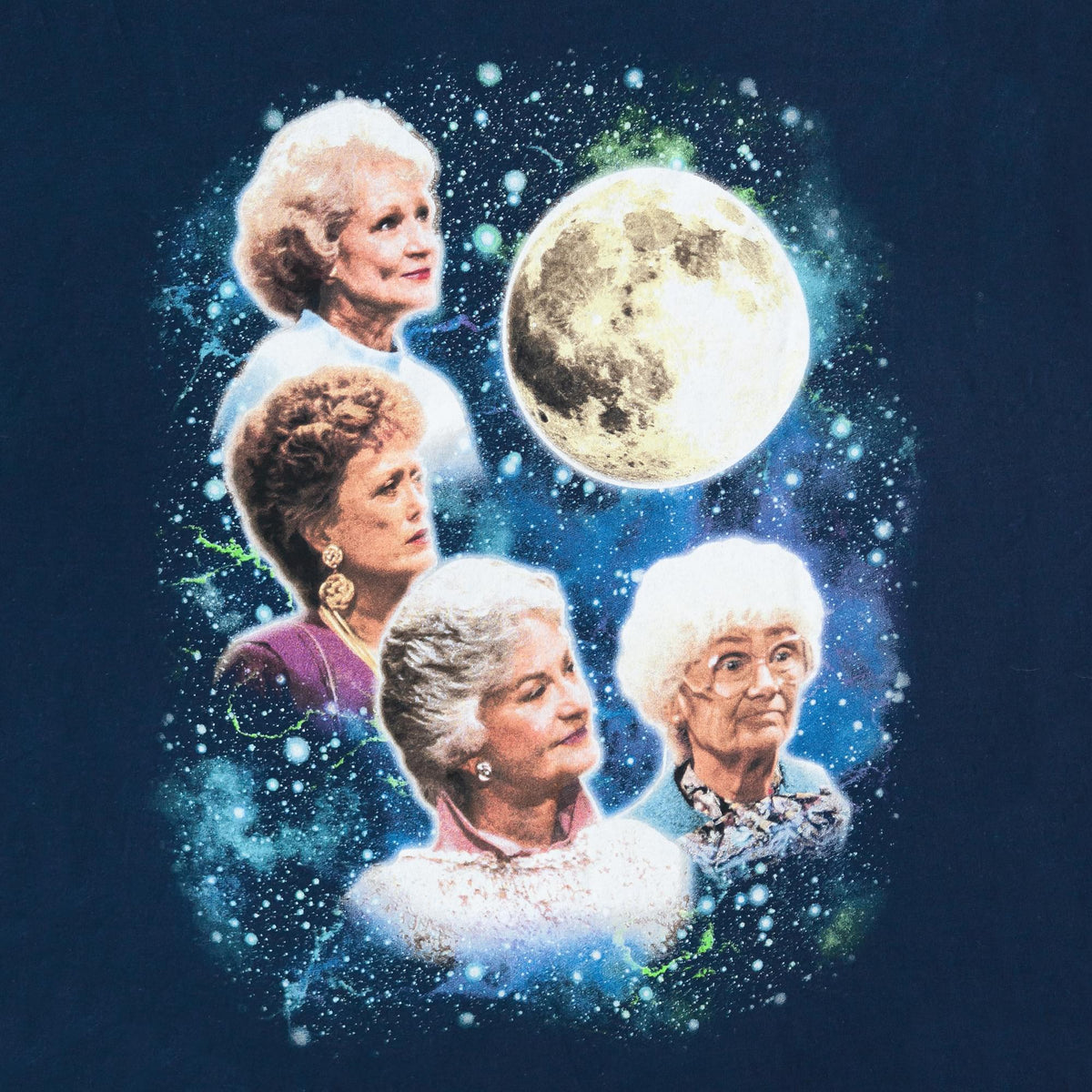Golden Girls 80's Wolf Moon Men's Funny T-Shirt | Navy