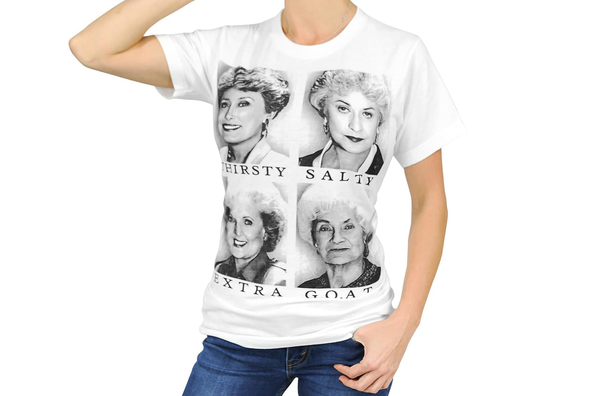 The Golden Girls Graphic Slang Adult White T-Shirt
