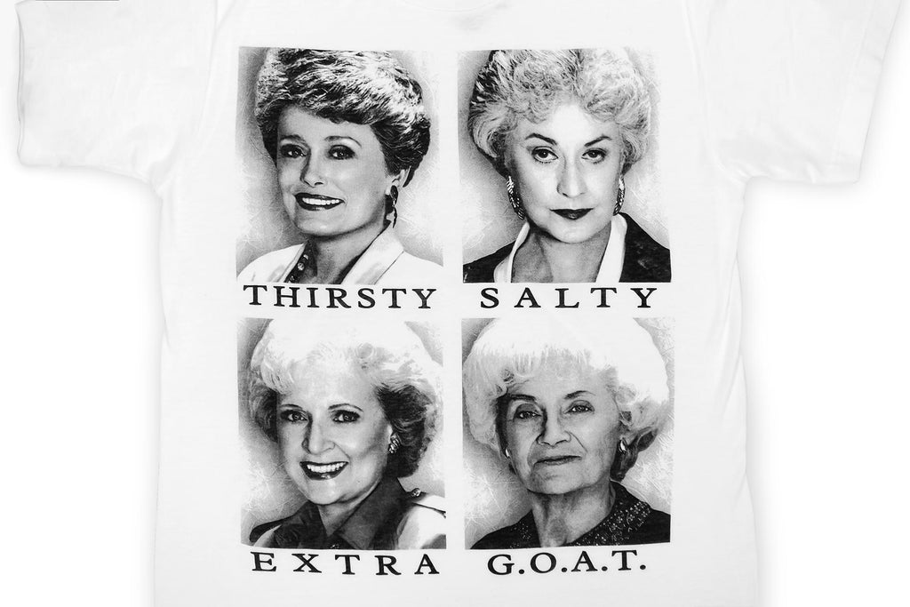 The Golden Girls Graphic Slang Adult White T-Shirt