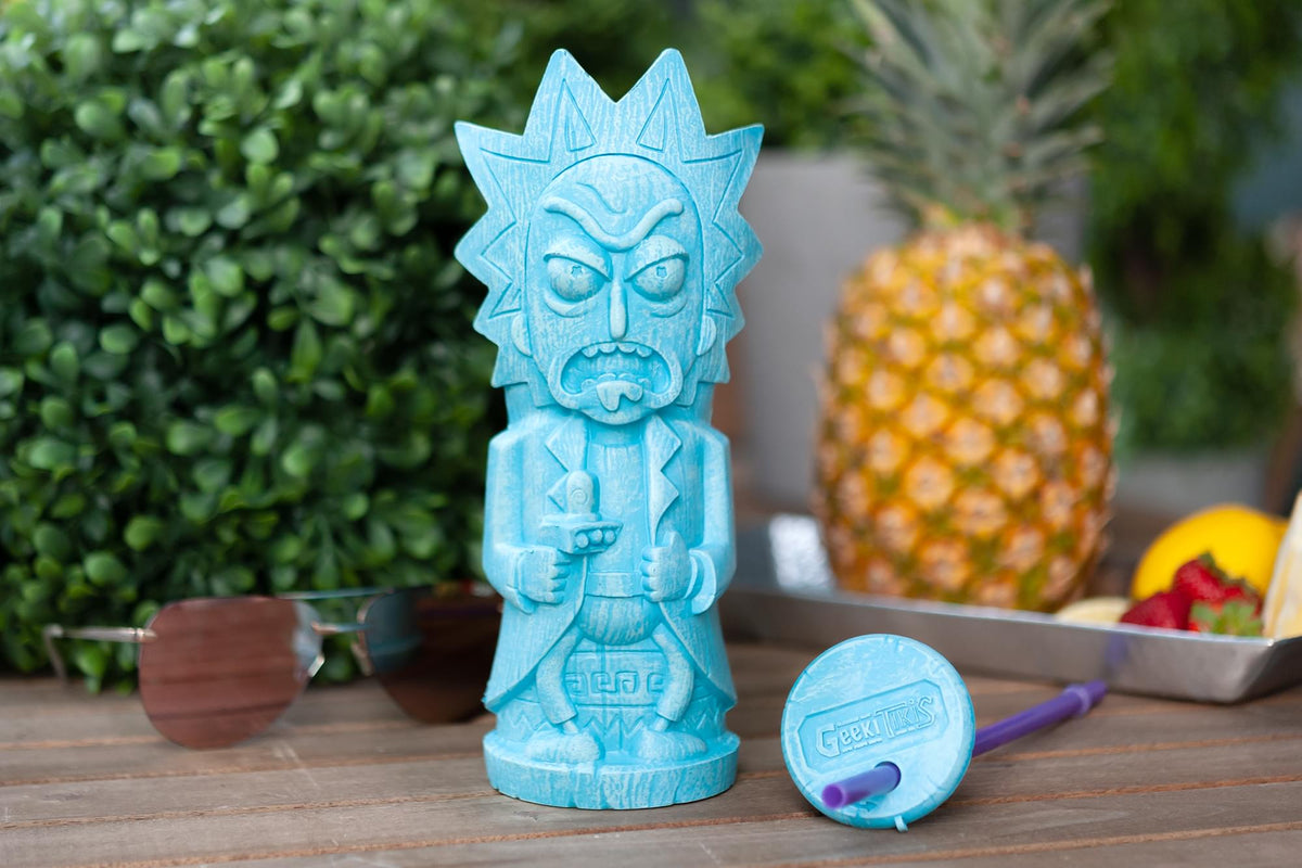 Geeki Tikis Rick and Morty Plastic Tumbler | Rick | Holds 25 Ounces