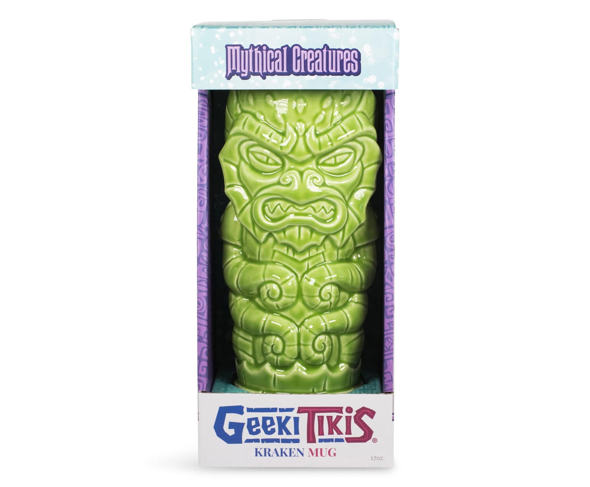 Geeki Tikis Green Kraken Fantasy Mug | Ceramic Tiki Style Cup | Holds 17 Ounces