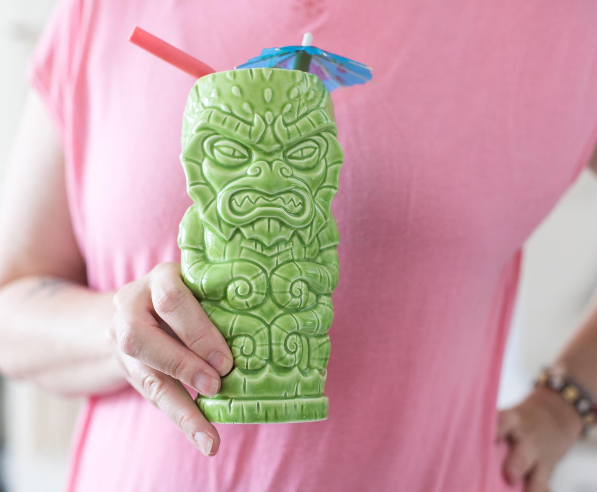 Geeki Tikis Green Kraken Fantasy Mug | Ceramic Tiki Style Cup | Holds 17 Ounces