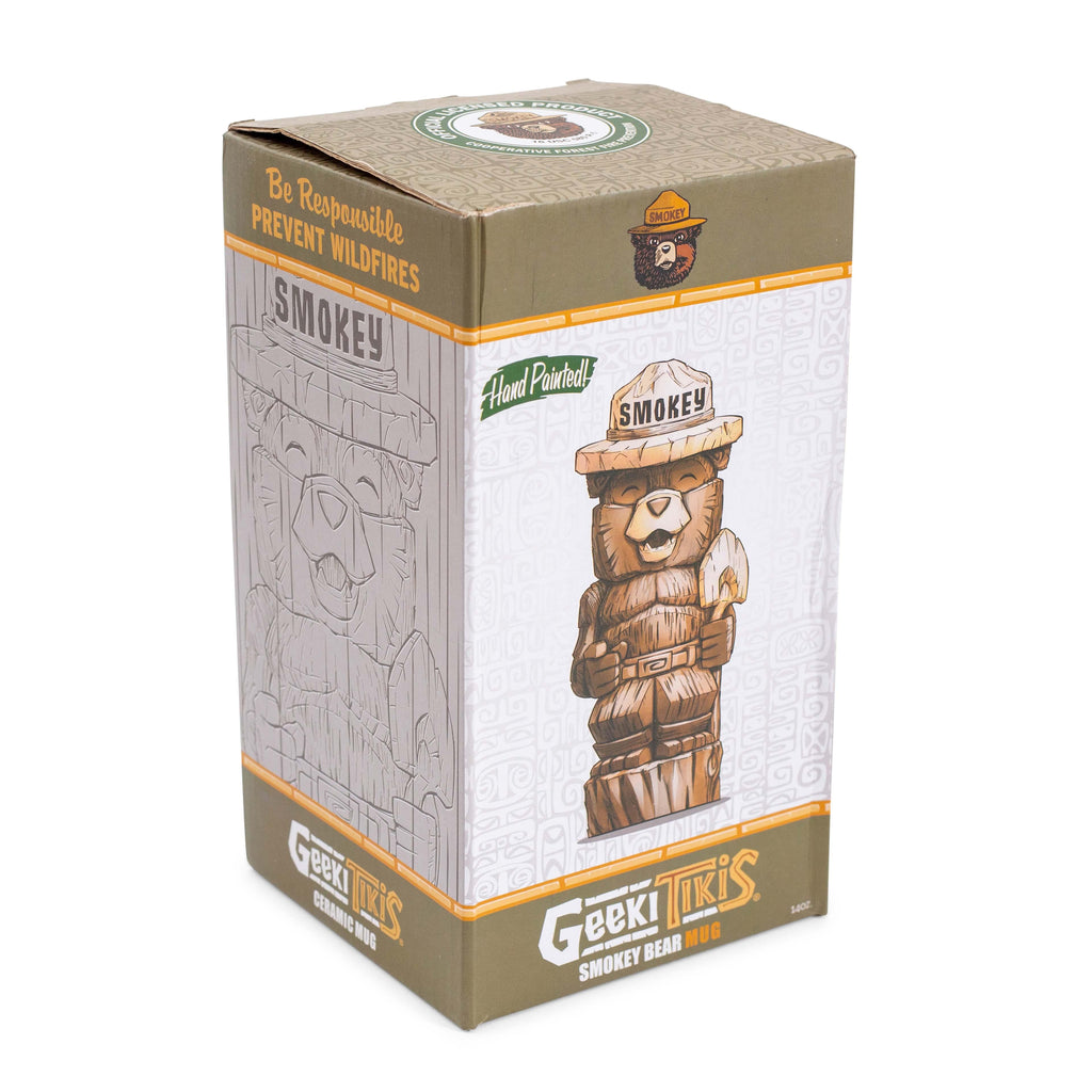 Geeki Tikis Smokey Bear Ceramic Mug | Holds 14 Ounces