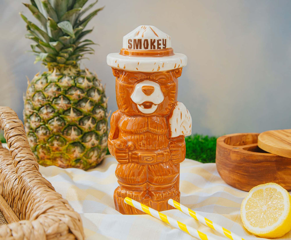 Geeki Tikis Smokey Bear Ceramic Mug | Holds 14 Ounces