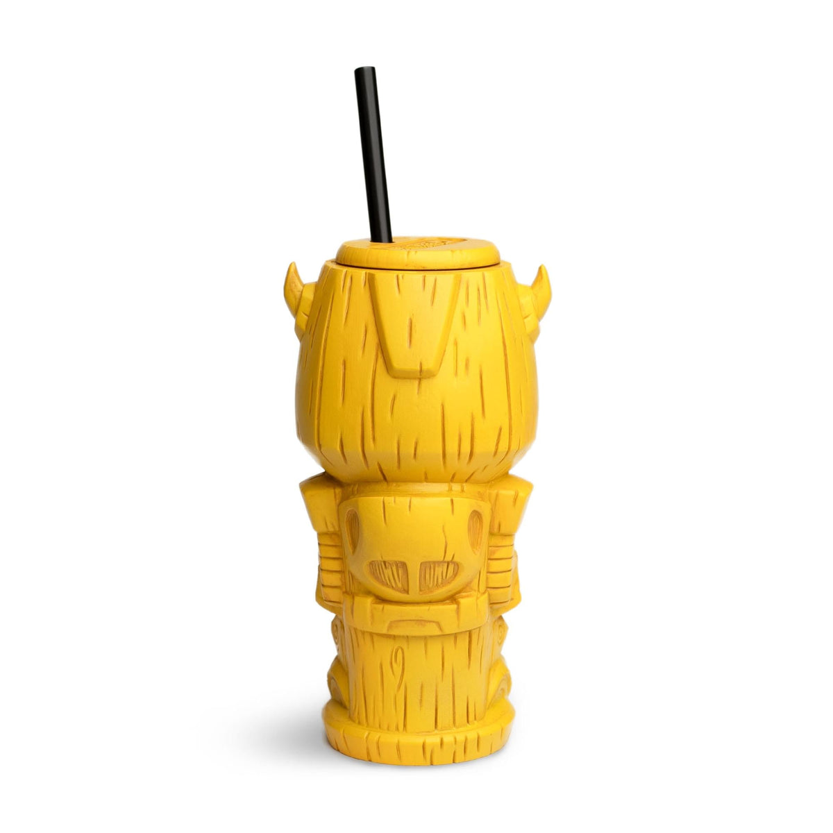 Geeki Tikis Transformers Bumblebee Plastic Tumbler with Straw | Holds 25 Ounces