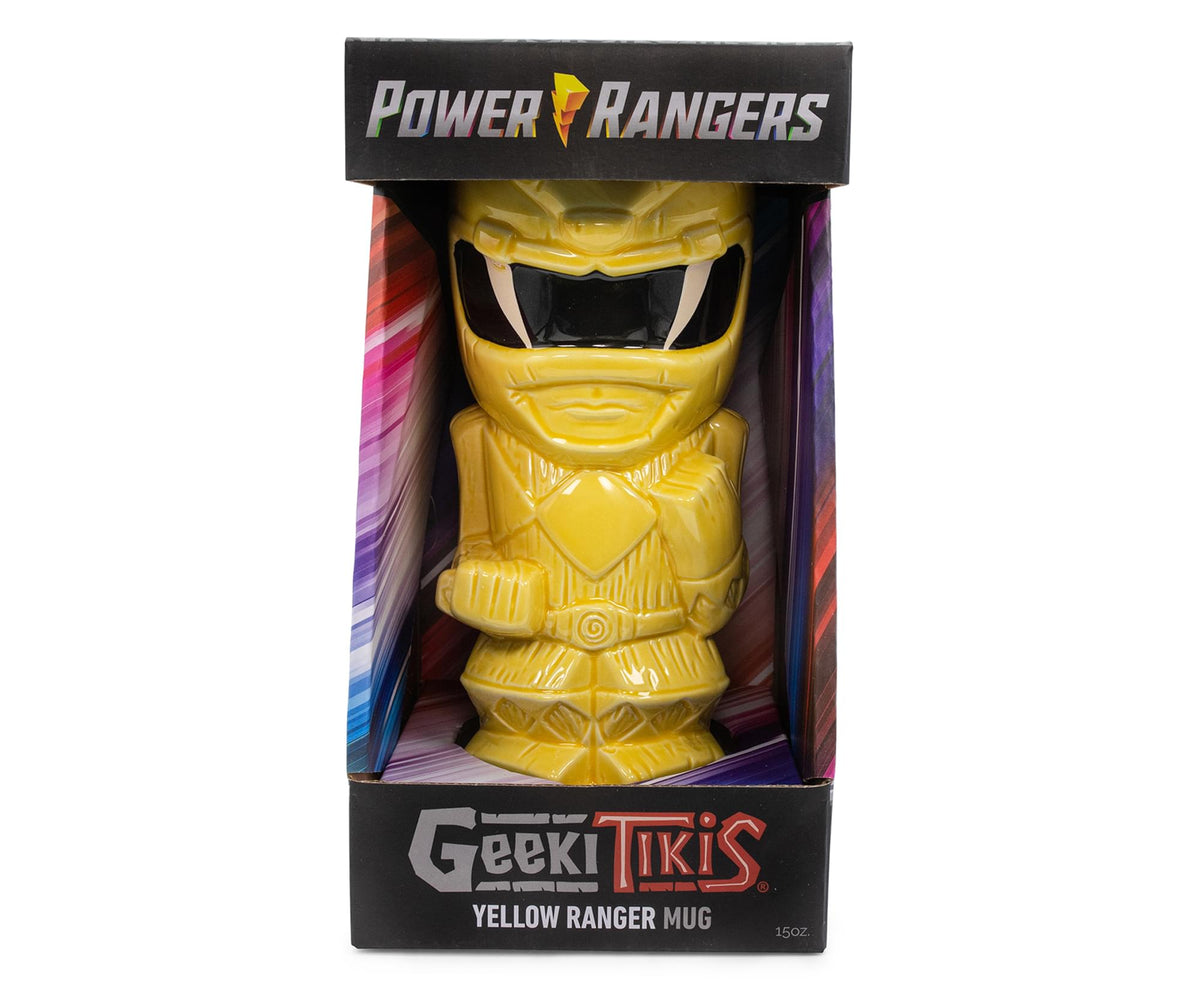 Geeki Tikis Power Rangers Yellow Ranger Ceramic Mug | Holds 15 Ounces