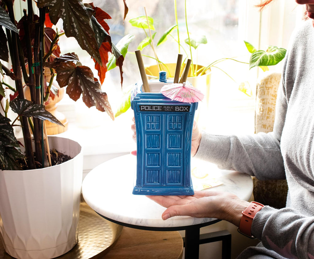 Geeki Tikis Doctor Who TARDIS Ceramic Mug | Holds 42 Ounces