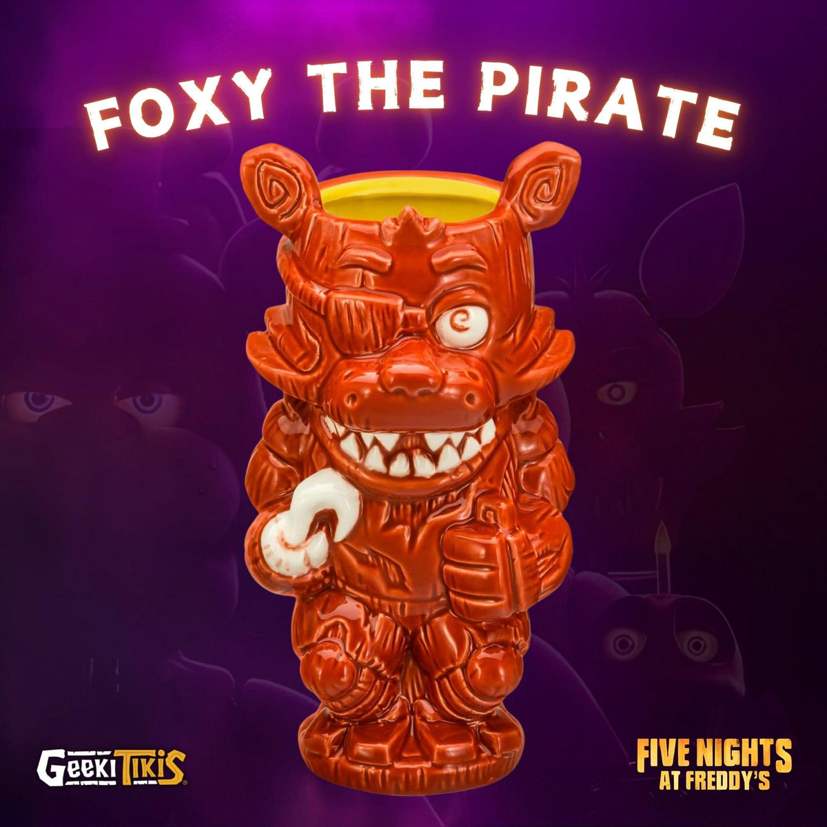 Geeki Tikis Five Nights At Freddy's Foxy The Pirate 16-Ounce Ceramic Mug