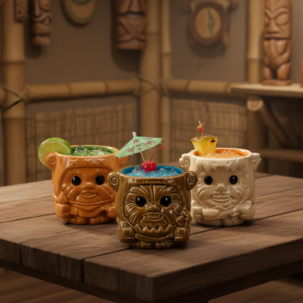 Geeki Tikis Star Wars Ewoks 6 Ounce Ceramic Mini Mug 3-Pack