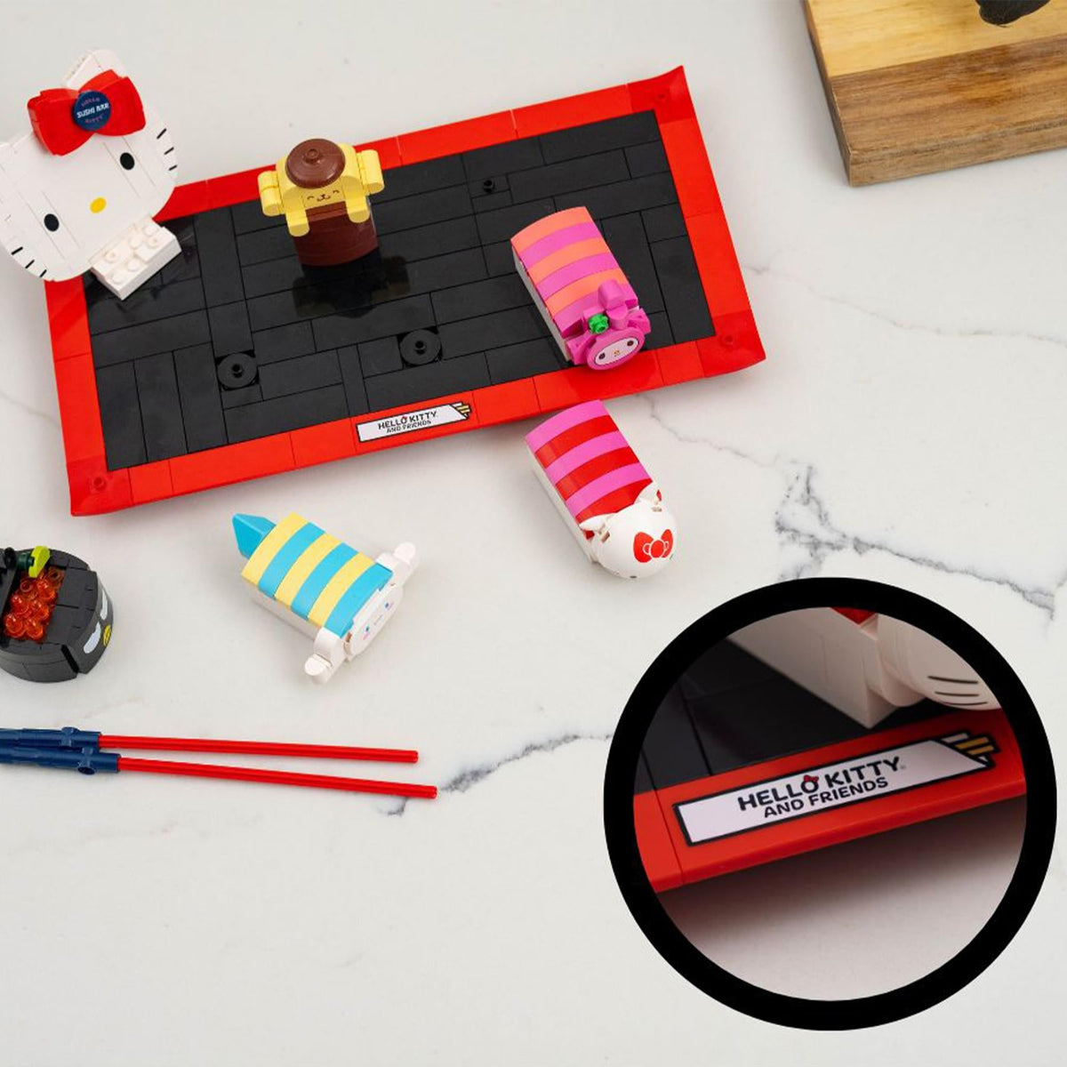 Sanrio Hello Kitty Sushi Platter 383-Piece Building Set