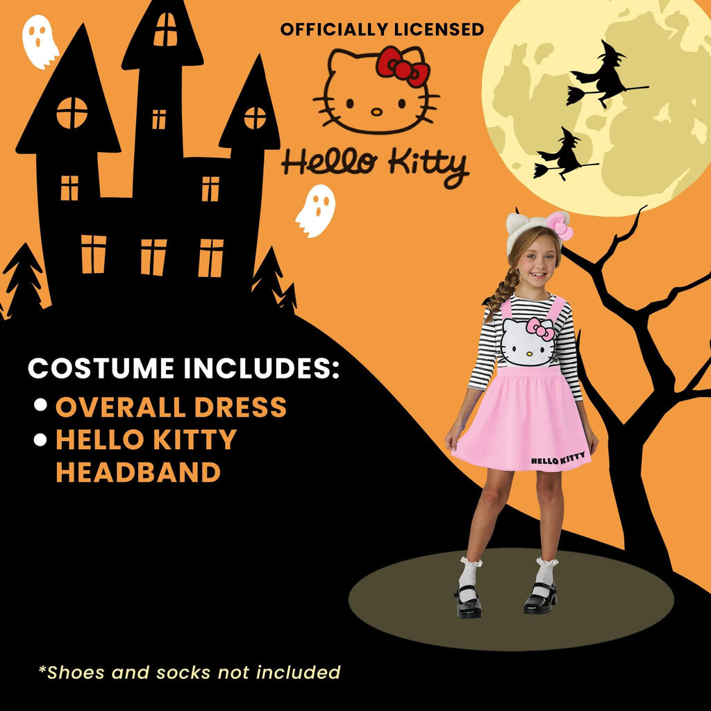 Hello Kitty Pink Overall Dress Child Costume