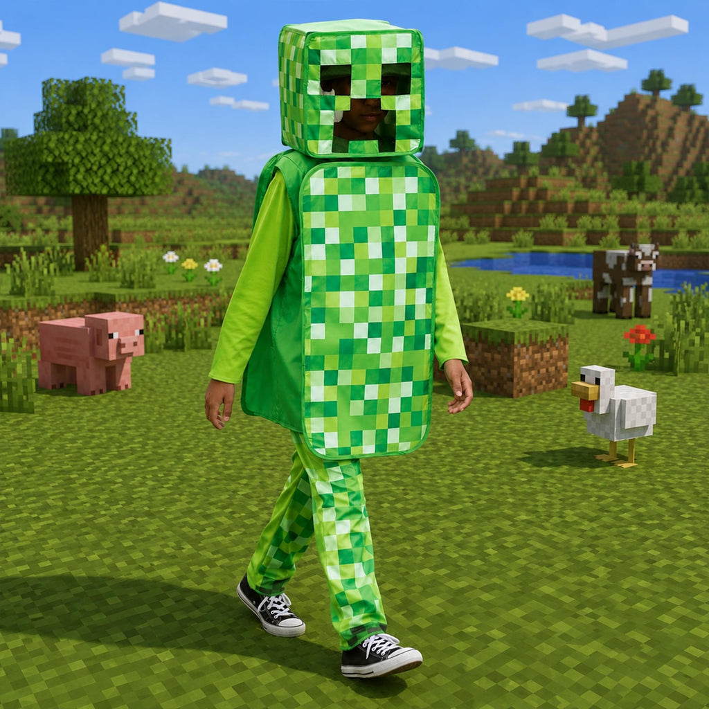 Minecraft Creeper Pop Out Child Costume