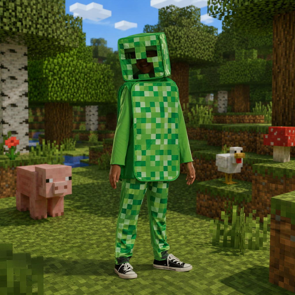 Minecraft Creeper Pop Out Child Costume
