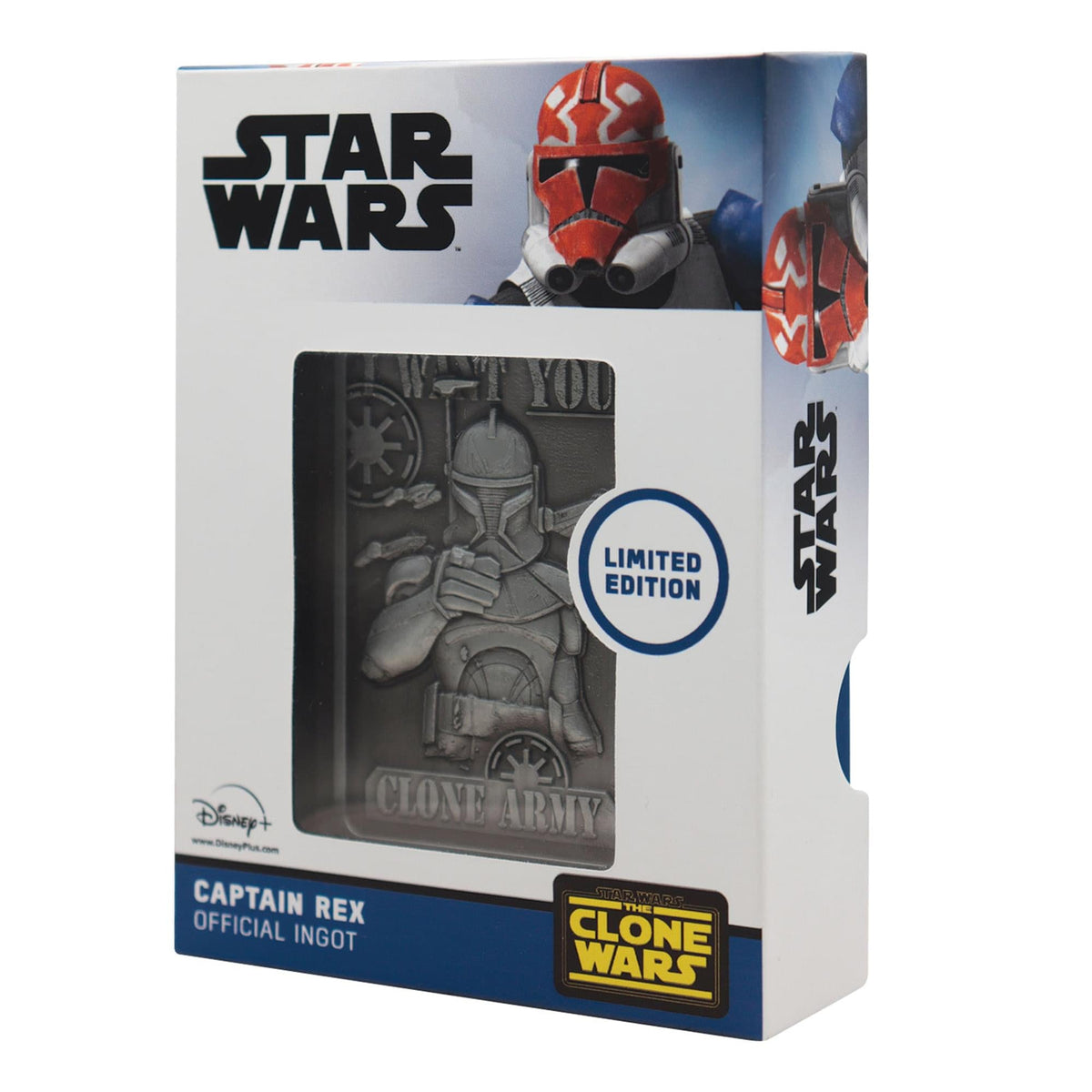 Star Wars: The Clone Wars Captain Rex Limited Edition Embossed Metal Ingot