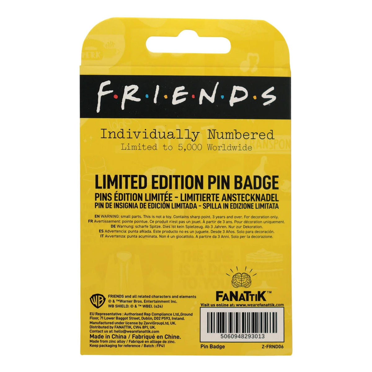 Friends Peephole Frame Limited Edition Enamel Pin