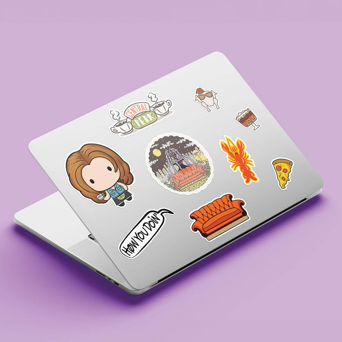 Friends Characters and Icons Reusable Tech Decals | 48 Stickers