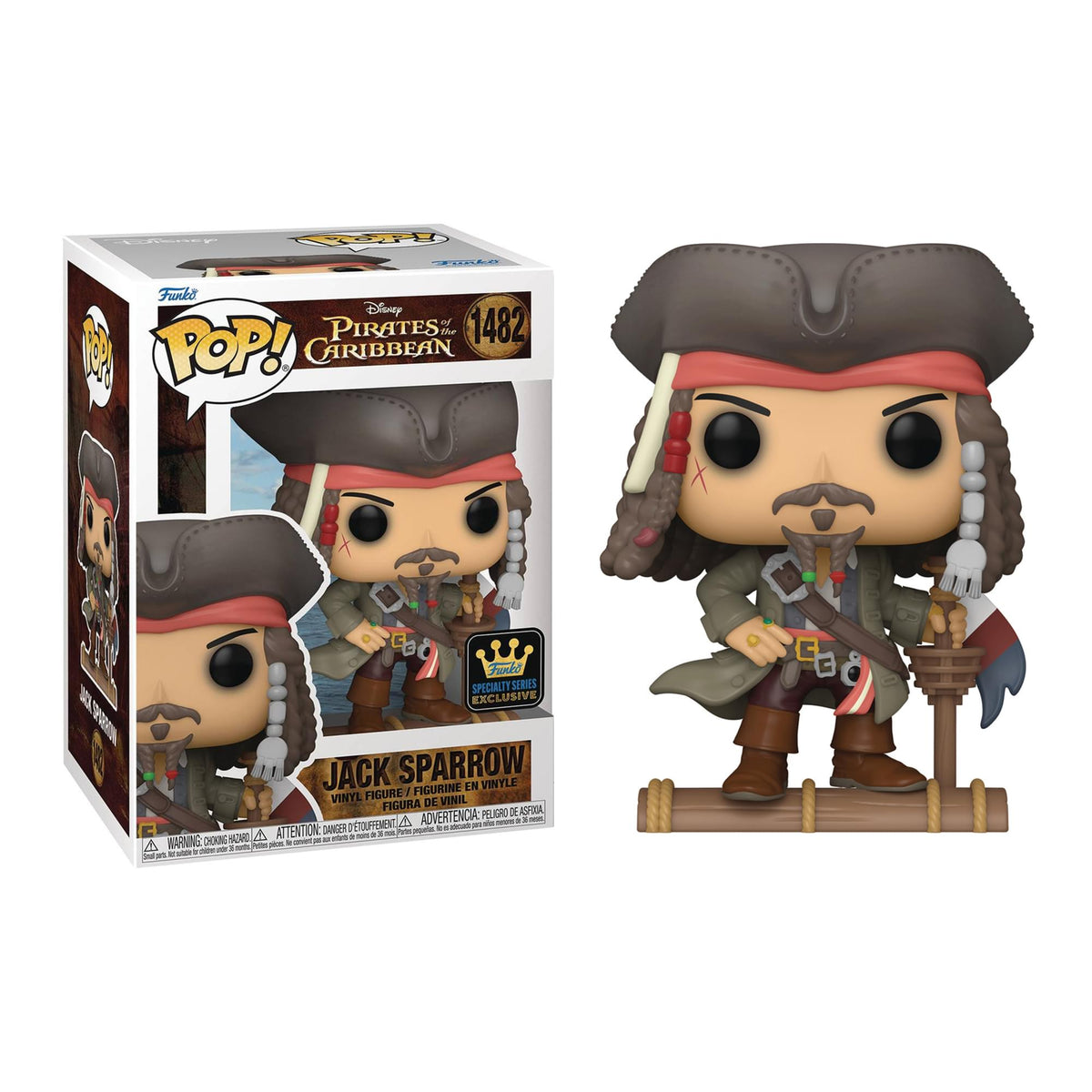 Disney Pirates of the Caribbean Funko POP | Jack Sparrow Specialty Series #1482