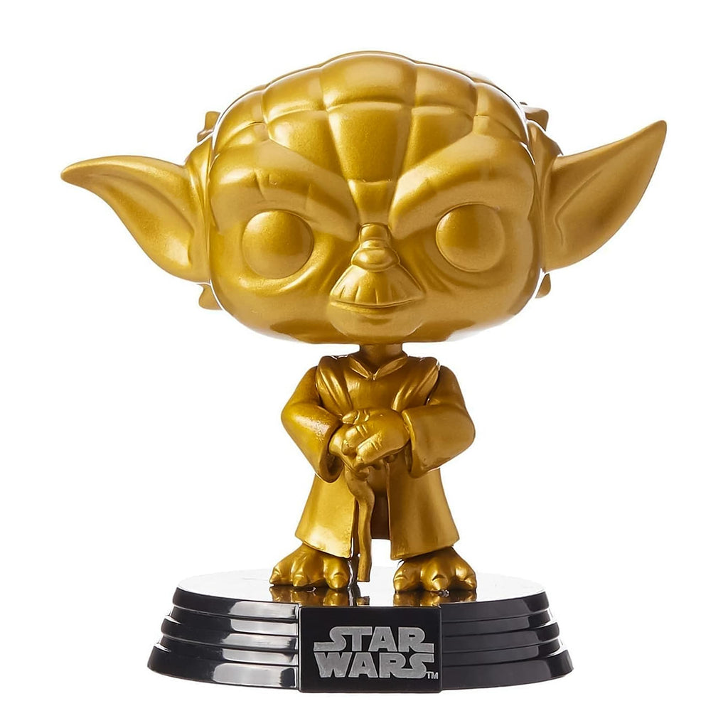 Star Wars Funko POP 4 Inch Vinyl Figure | Metallic Gold Yoda