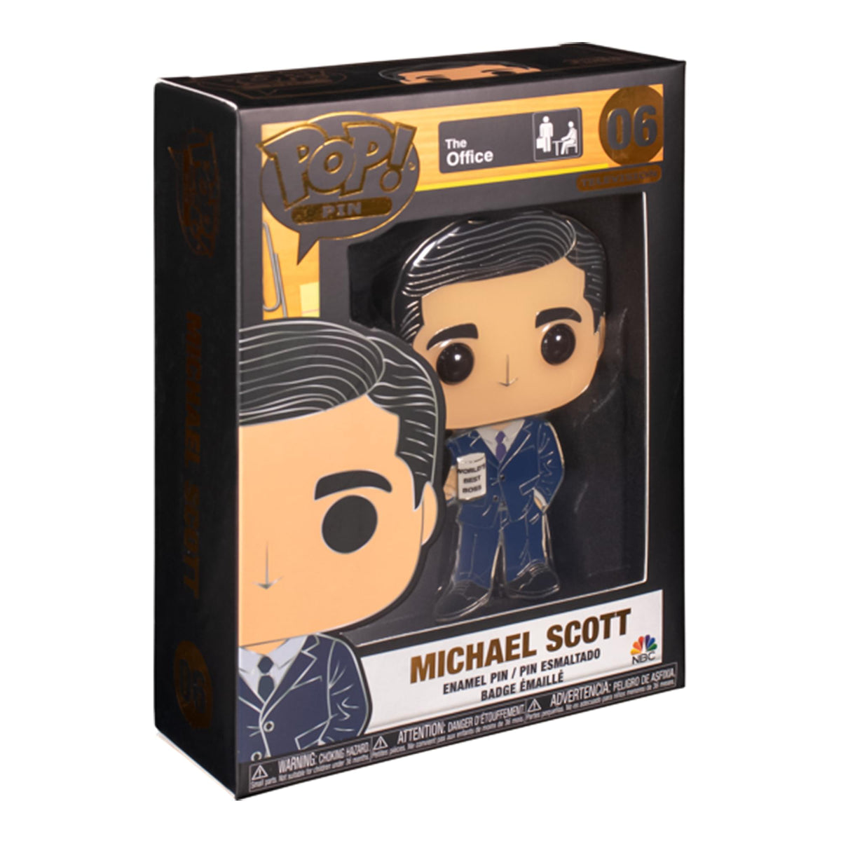 The Office 3 Inch Funko POP Pin | Michael Scott