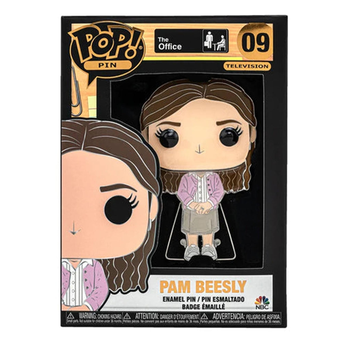 The Office 3 Inch Funko POP Pin | Pam Beesly