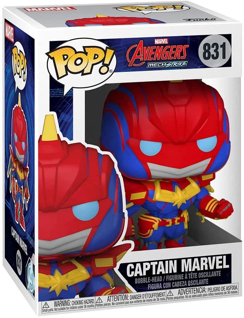 Marvel Funko POP Vinyl Figure | Mech Strike Captain Marvel