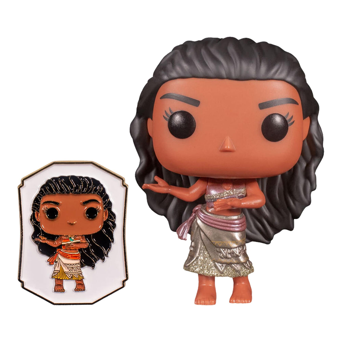 Disney Princess Funko POP Vinyl Figure | Moana (Gold) with Pin