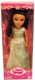 19" Princess Doll In Green Dress