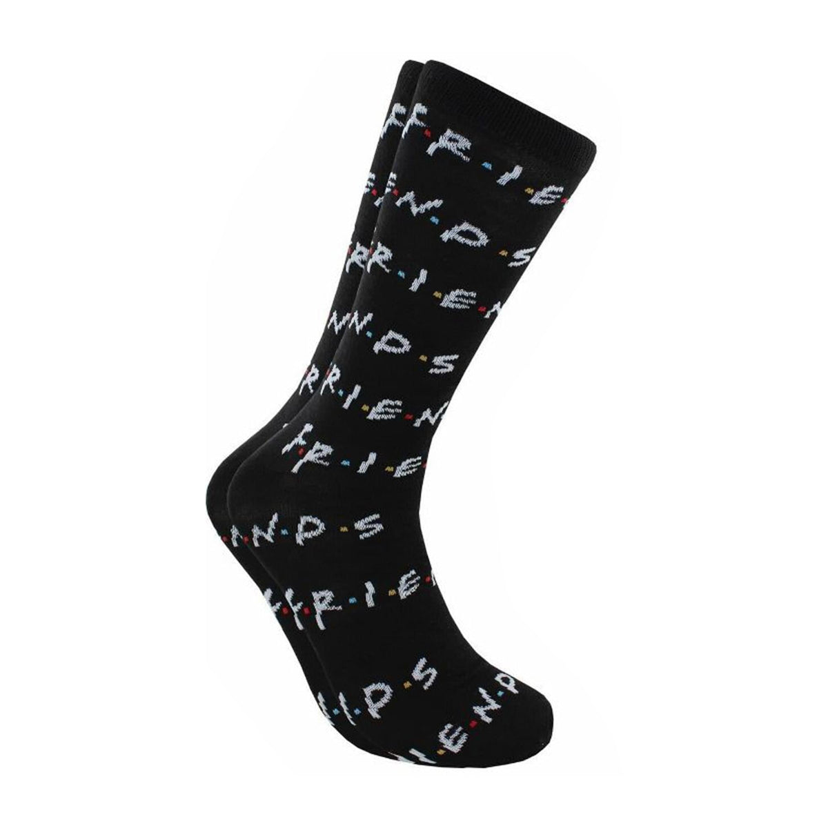 Friends How You Doing and Logo Unisex Novelty Crew Socks | 2 Pairs  | Size 6-12