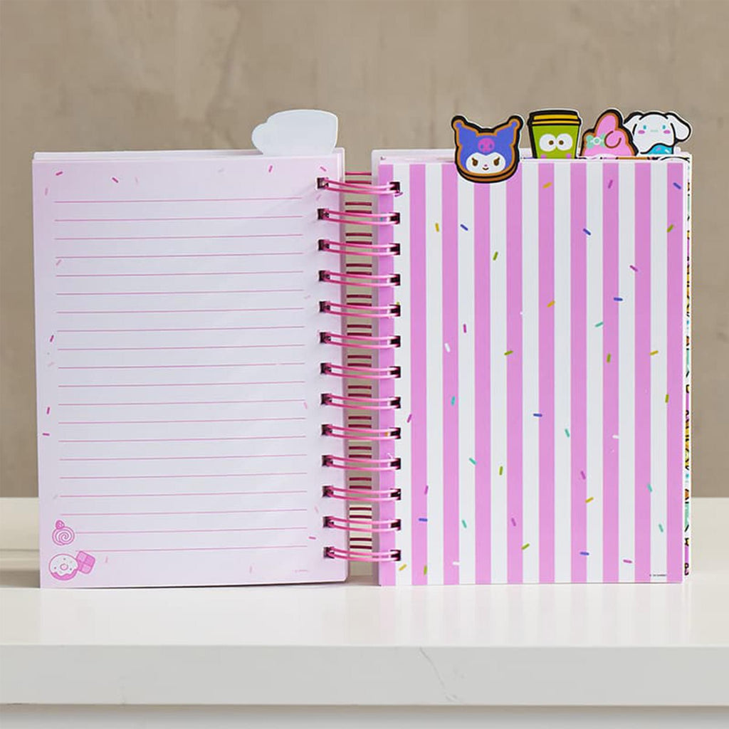 Sanrio Hello Kitty And Friends Cafe 5-Tab Spiral Notebook