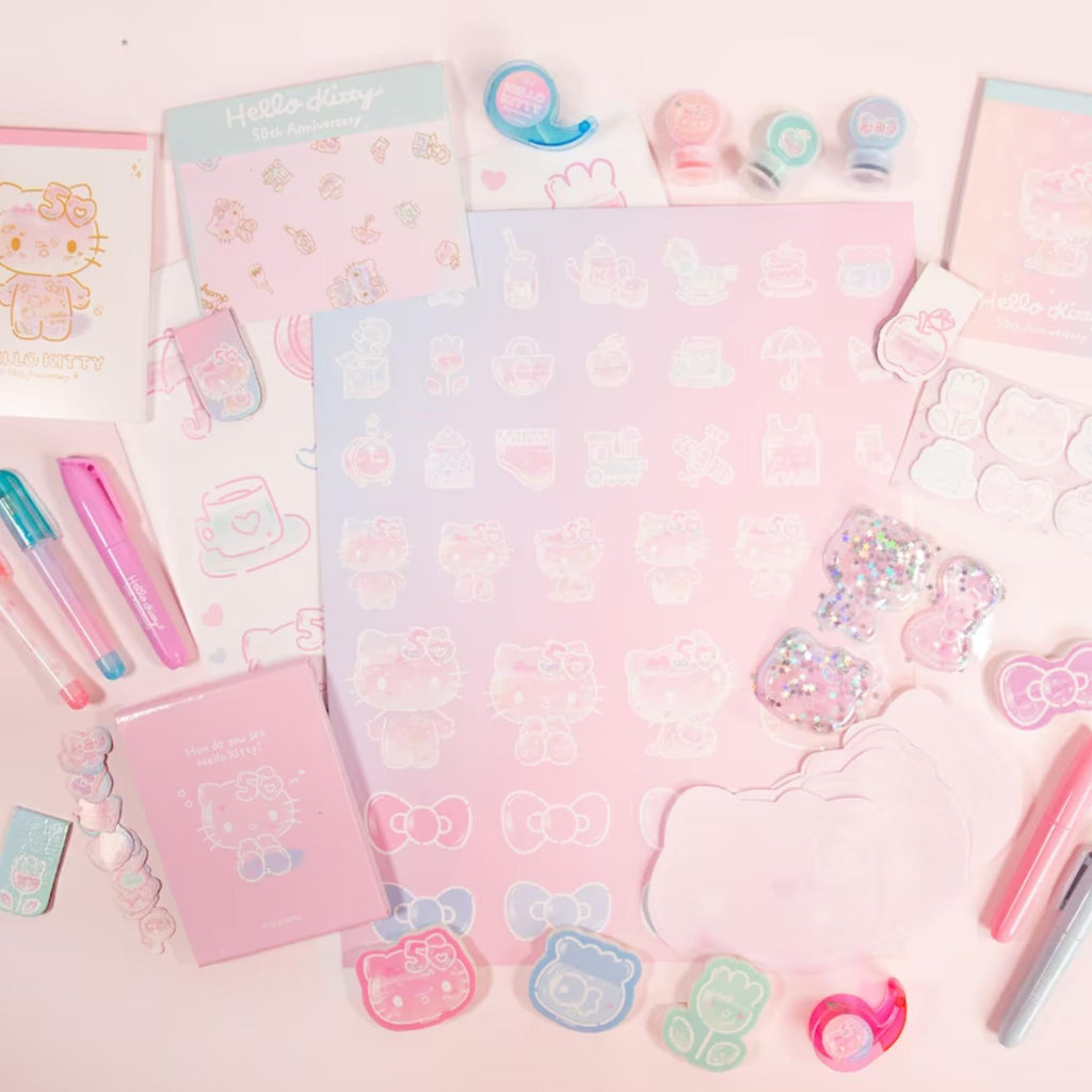 Sanrio Hello Kitty x STMT 50th Anniversary Mini Collectible Stationary Set