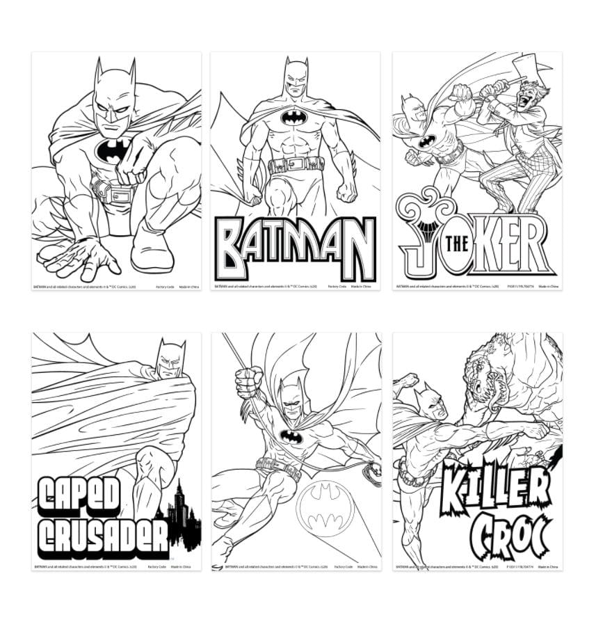DC Batman Activity Egg Craft Kit | Coloring Pages | Stickers | Markers | Crayons