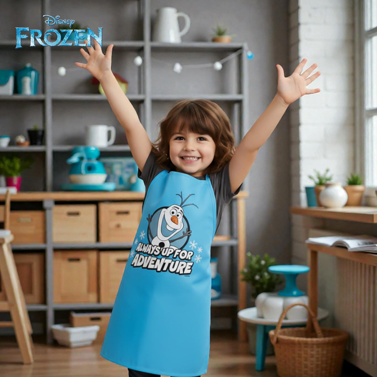 Disney Frozen Olaf "Always Up For Adventure" Kid's Apron