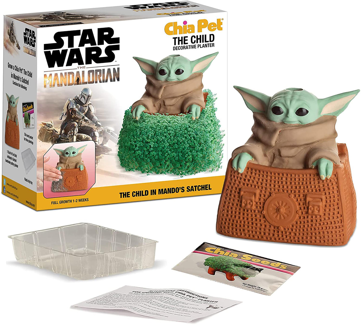 Star Wars The Child in Satchel Chia Pet Decorative Pottery Planter