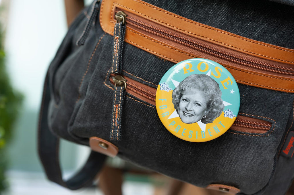 The Golden Girls Rose Presidential Campaign Button Pin | Measures 3 Inches