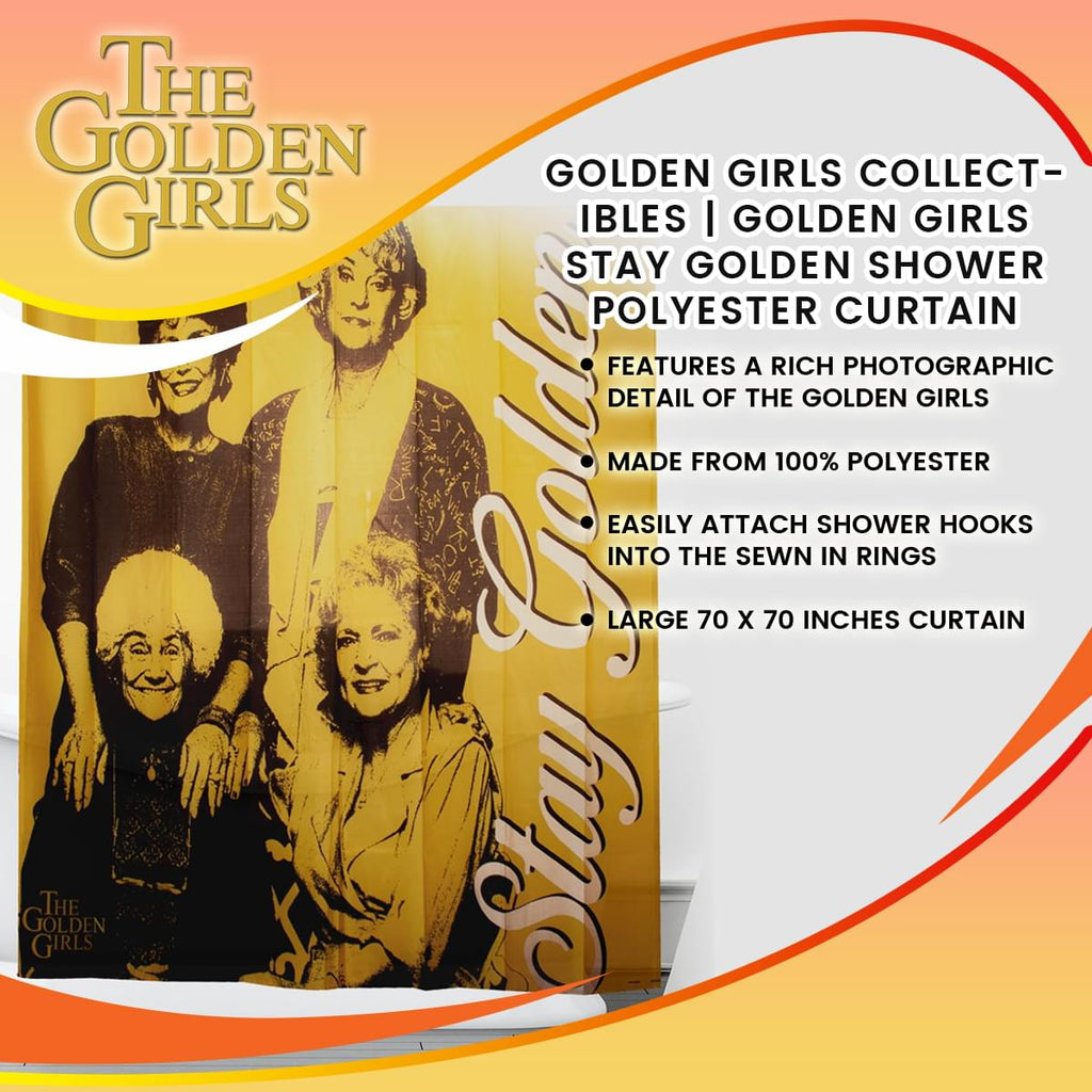 Golden Girls Collectibles | Golden Girls Stay Golden Shower Polyester Curtain