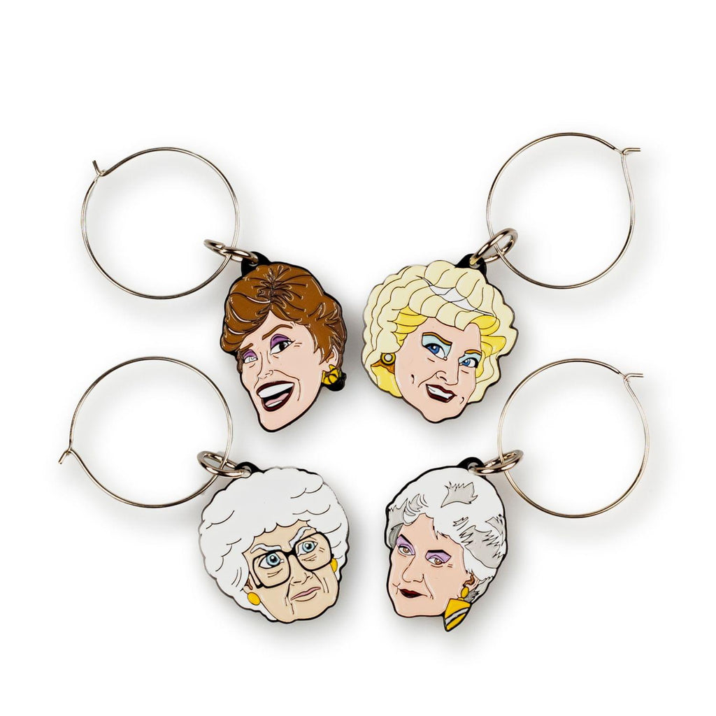 Golden Girls Wine Charms, Set of 4