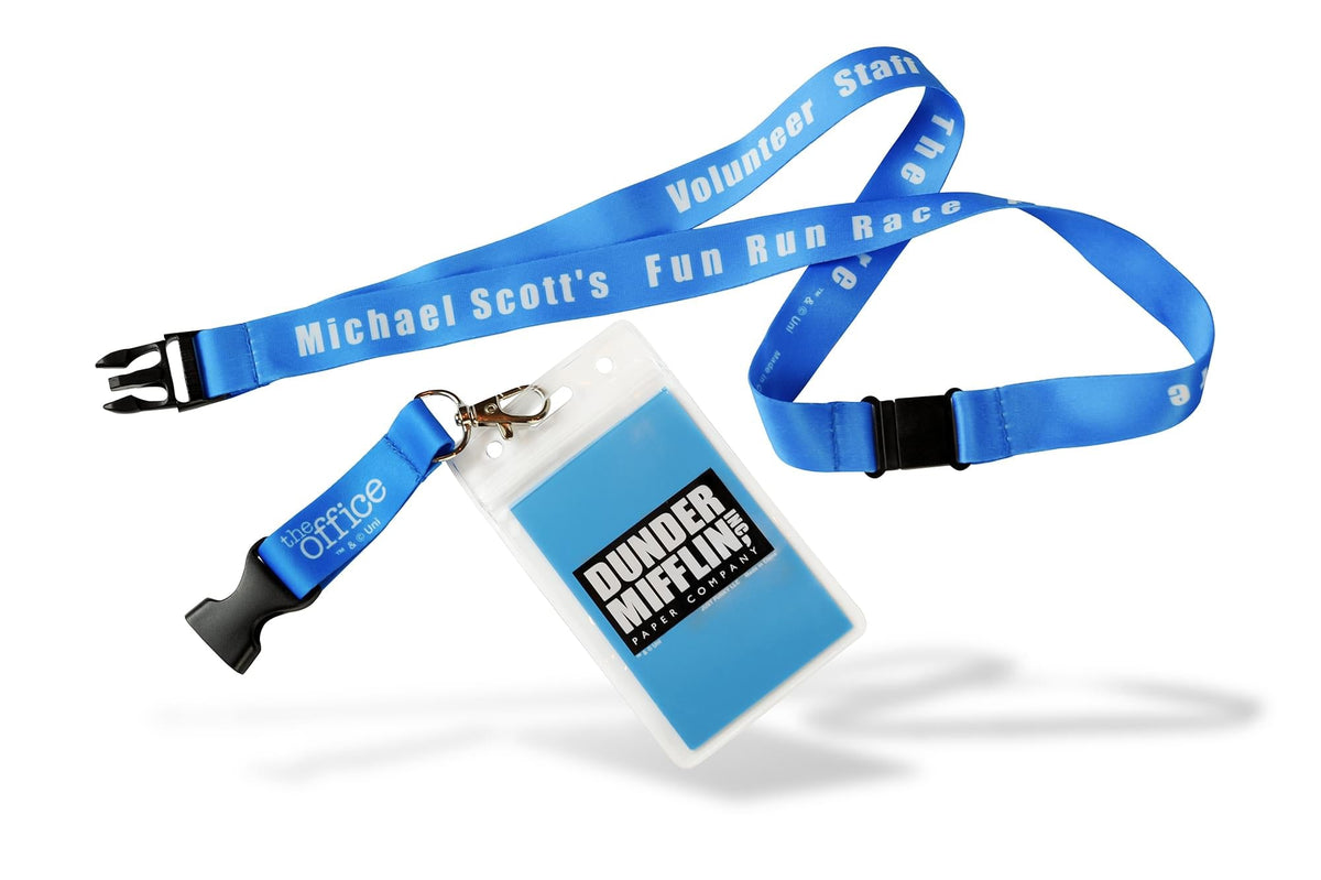 The Office Fun Run Race For The Cure Lanyard & ID Badge | Raise Rabies Awareness