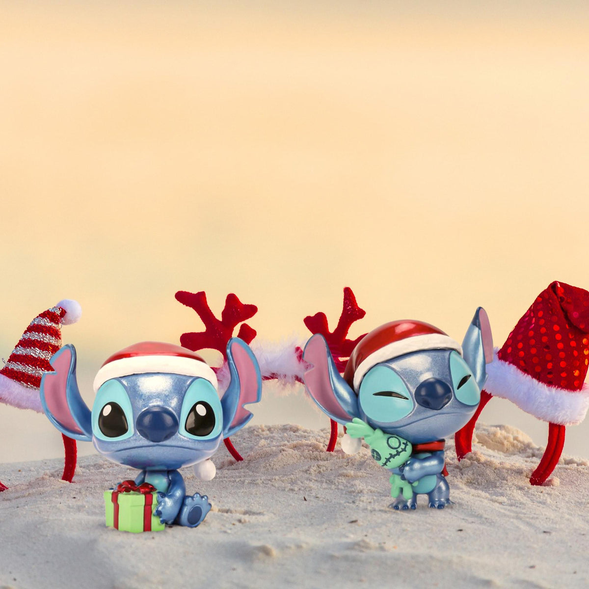 Disney Stitch Holiday 2.5 Inch MetalFigs 4-Pack