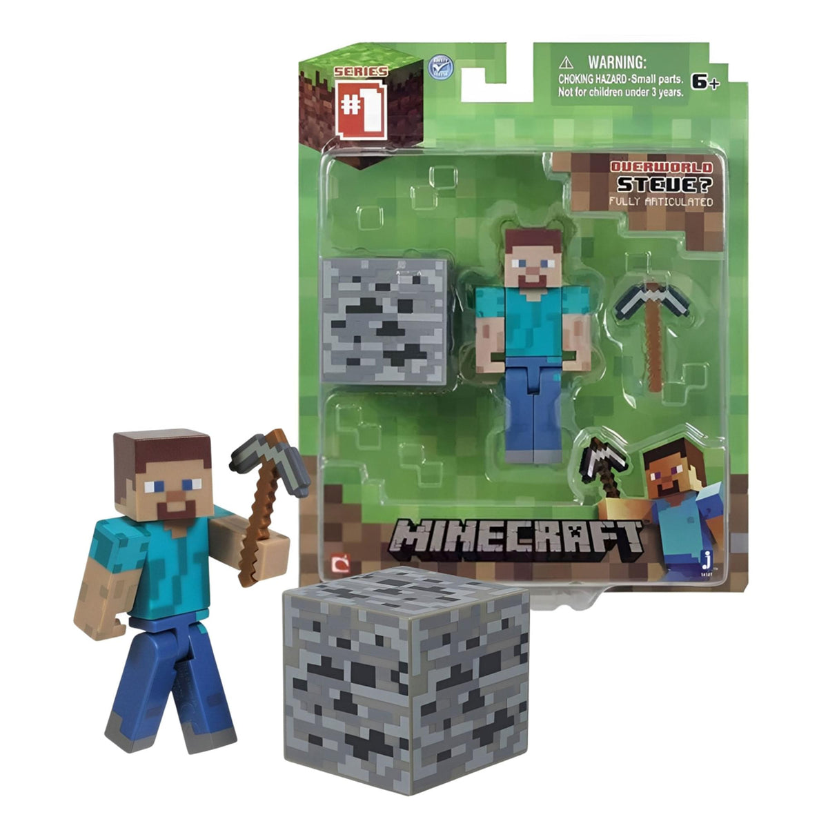 Minecraft 3" Series 1 Action Figure: Steve