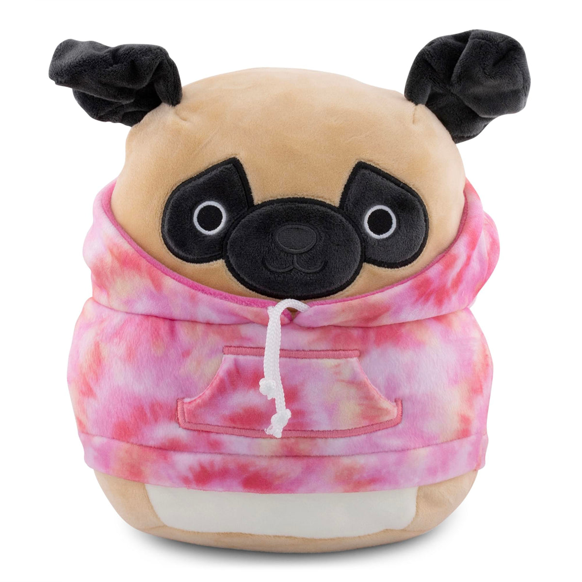 Squishmallows Hoodie Squad 8 Inch Plush | Prince The Pug