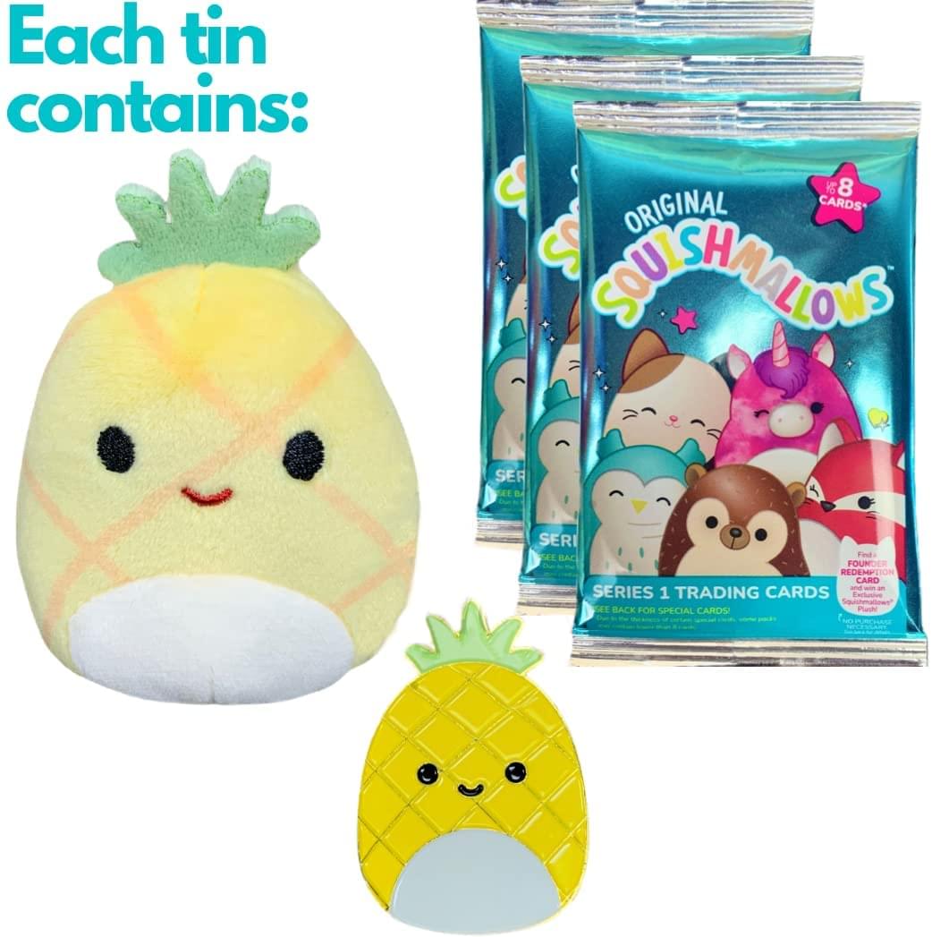 Squishmallow Trading Card Collector Tin Series 1 | Maui The Pineapple