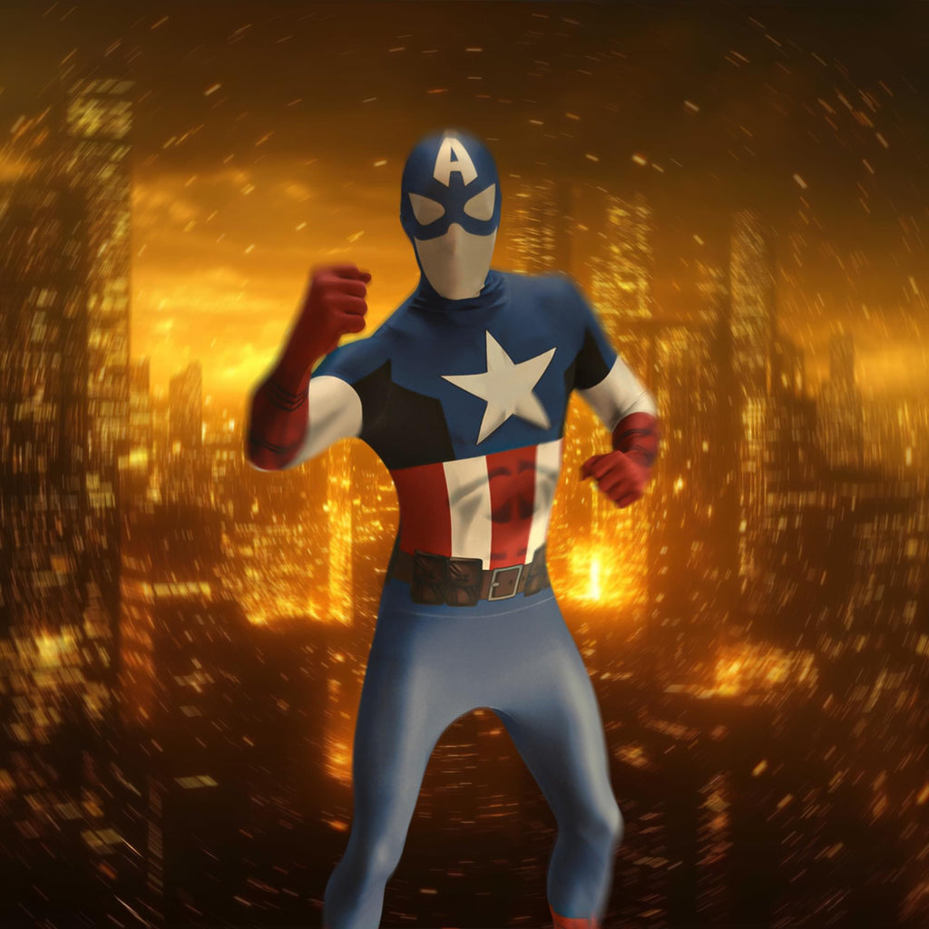 Marvel Captain America Adult Costume Morphsuit