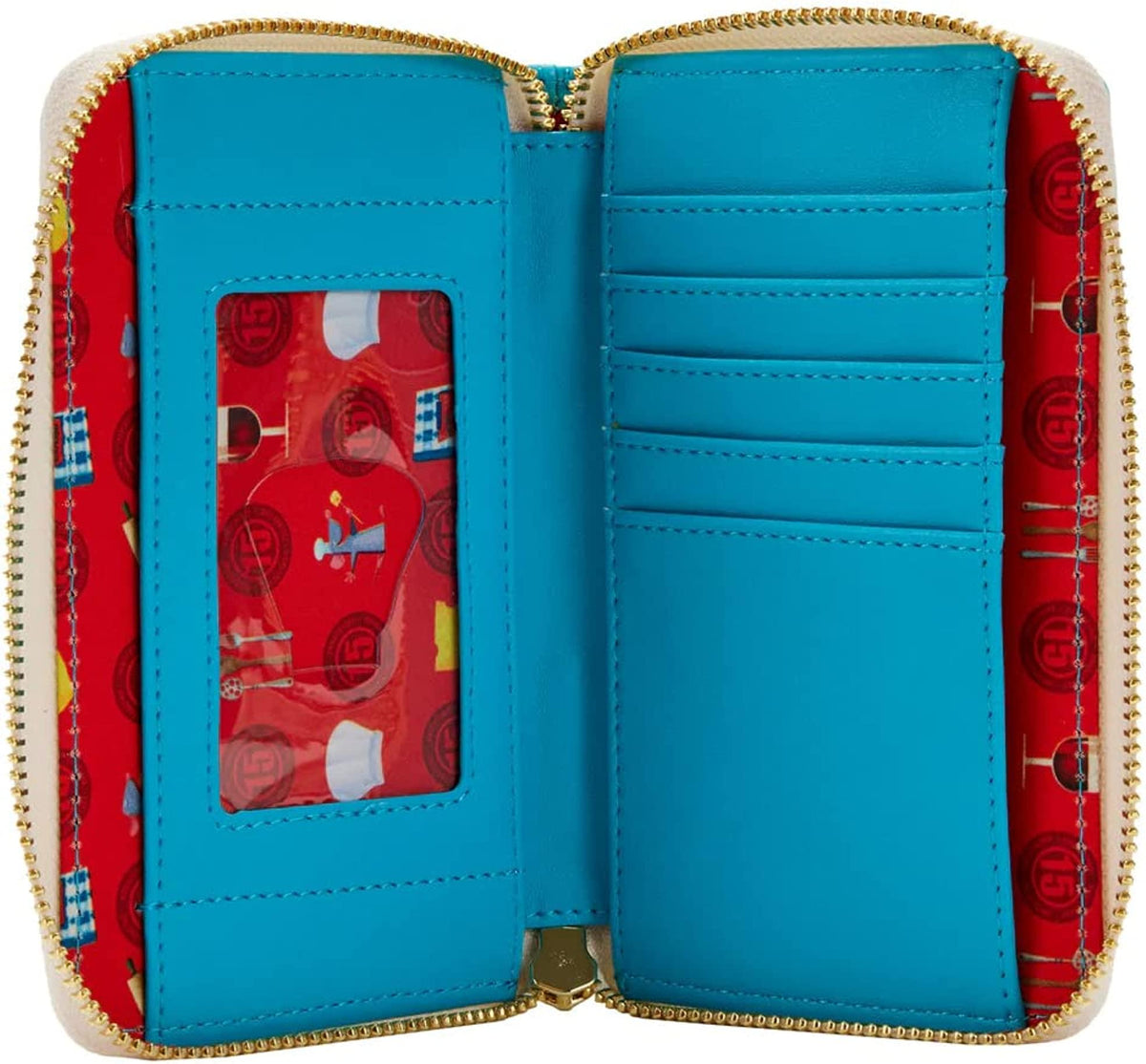 Disney Ratatouille 15th Anniversary Gusteau Cookbook Zip Around Wallet