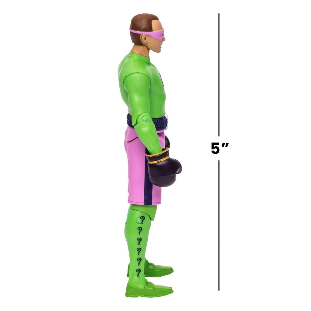 DC Batman 1966 TV Series 5 Inch Action Figure | Riddler Boxing