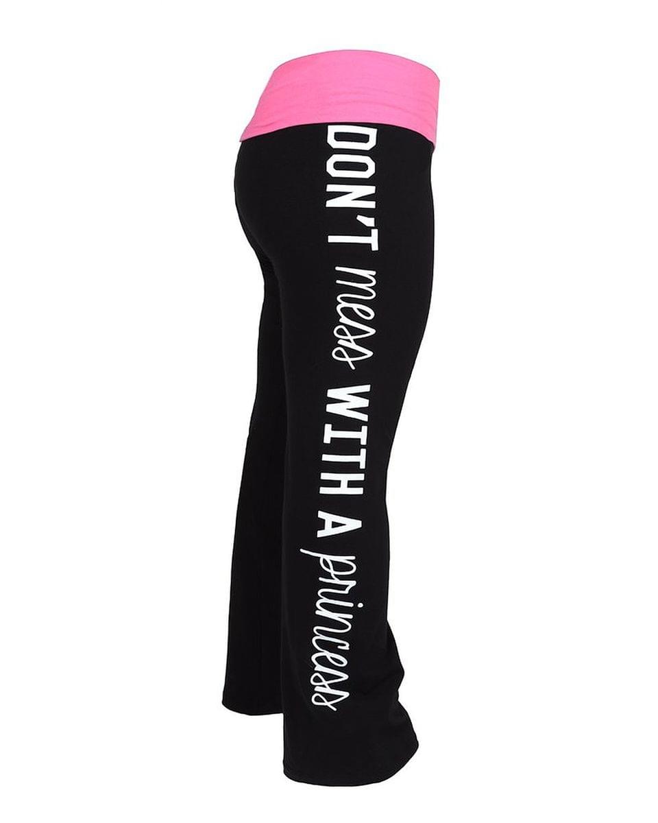 Star Wars Don’t Mess With a Princess Yoga Pants